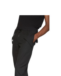 D.gnak By Kang.d Black Multi Stitch Trousers