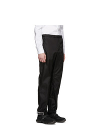 Prada Black Nylon Gabardine Trousers