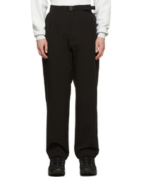 GOLDWIN Black One Tuck Technical Tapered Trousers