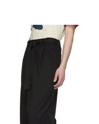 Naked and Famous Denim Black Oxford Trousers