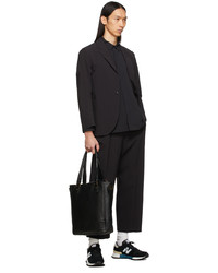 Master-piece Co Black Packers Wide Leg Trousers