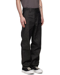 Sunnei Black Patch Pocket Denim Trousers