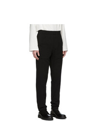 Ann Demeulemeester Black Patch Pocket Trousers
