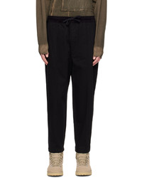 Izzue Black Pinched Trousers
