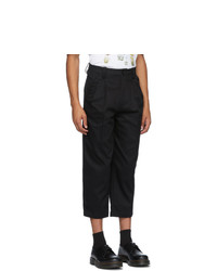 Goodfight Black Pinstripe Daily Drive Trousers