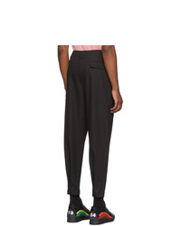 Dolce and Gabbana Black Pleated Trousers