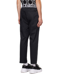 VERSACE JEANS COUTURE Black Pleated Trousers