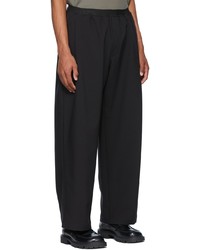 N. Hoolywood Black Polyester Trouser