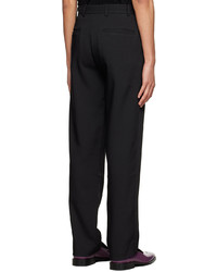 CALVINLUO Black Polyester Trousers