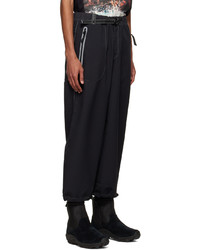 And Wander Black Polyester Trousers