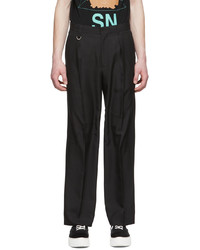 Undercoverism Black Polyester Trousers