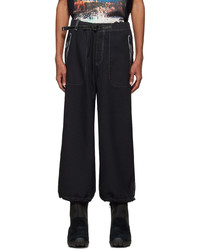 And Wander Black Polyester Trousers