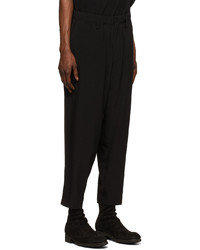 Yohji Yamamoto Black Poplin Trousers