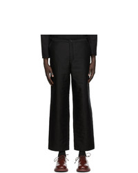 Undercover Black Quilted Cuff Trousers