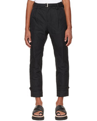 Sacai Black Quilted Trousers