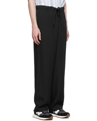 OVERCOAT Black Rayon Trousers