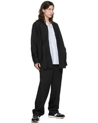 OVERCOAT Black Rayon Trousers