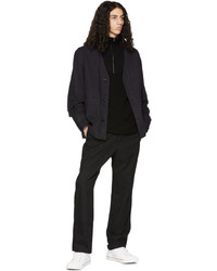 Mhl By Margaret Howell Black Recycled Cotton Trousers