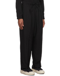 Y-3 Black Relaxed Trousers