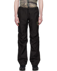 Olly Shinder Black Reverse Welded Trousers