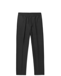 Acne Studios Black Ryder Wool And Mohair Blend Trousers