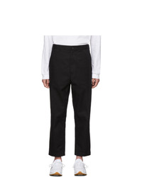 Comme des Garcons Homme Black Serge Washed Trousers