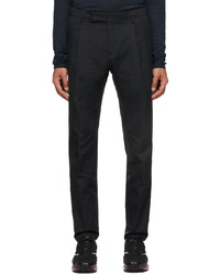 Dunhill Black Single Pleat Trousers