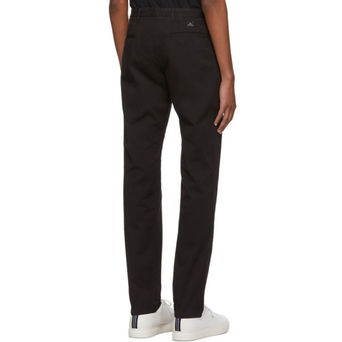 Ps By Paul Smith Black Slim Fit Chinos, $64 | SSENSE | Lookastic