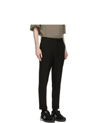 N. Hoolywood Black Slim Tapered Trousers