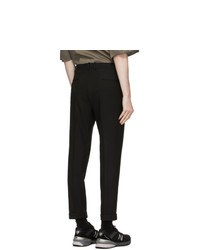 N. Hoolywood Black Slim Tapered Trousers