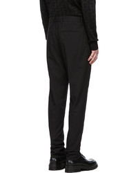 Ermenegildo Zegna Black Solid Comfort Trousers