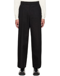 System Black Solid Trousers