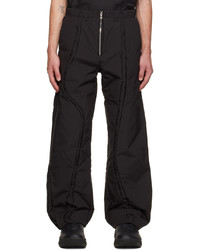 Aenrmòus Black Spin Crevice Trousers