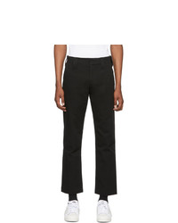 032c Black Straight Fit Trousers
