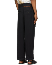 Bed J.W. Ford Black Straight Trousers