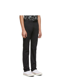 Naked and Famous Denim Black Stretch Twill Trousers