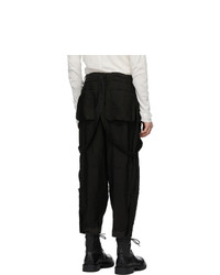 Ziggy Chen Black Suspender Trousers