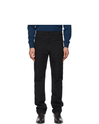 Lemaire Black Tapered 5 Pocket Trousers