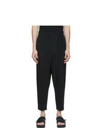 Homme Plissé Issey Miyake Black Tapered Basics Trousers