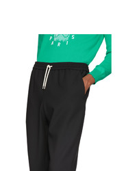 Kenzo Black Tapered Cropped Trousers
