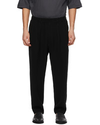 N. Hoolywood Black Tapered Wide Easy Trousers