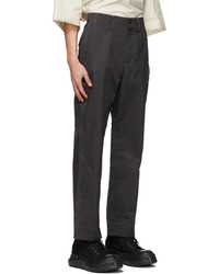 N. Hoolywood Black Test Product Exchange Service Straight Trousers