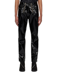 Gmbh Black Thor Faux Leather Trousers