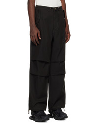 Dion Lee Black Toggle Parachute Trousers