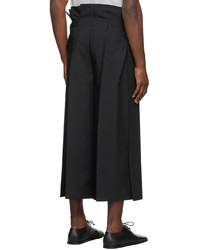 132 5. ISSEY MIYAKE Black Tucked Trousers