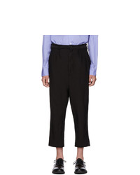 Comme des Garcons Homme Black Twill Dyed Trousers
