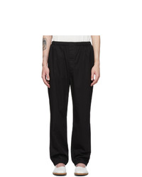 Lemaire Black Twill Elasticated Trousers