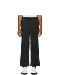 Y-3 Black Twill Slim Trousers
