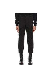 Dries Van Noten Black Twill Trousers