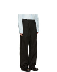 Raf Simons Black Twill Wide Fit Trousers